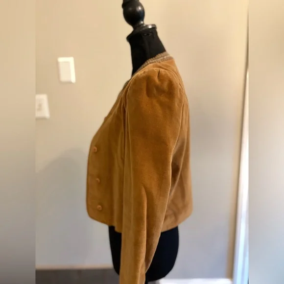 Tan Women's Jacket - Picture 2 of 8